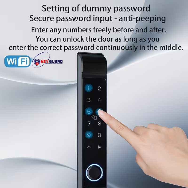 NexGuard Smart Fingerprint Door Lock – Tuya App Compatible Aluminum Alloy Lock